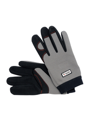 Yato Working Gloves Stretch with on Header Card, 1 Pair, YT-7464, Black/Grey, 7/Large