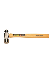 Stanley 24oz Ball Pein Wooden Handle Hammer, 54-192, Brown