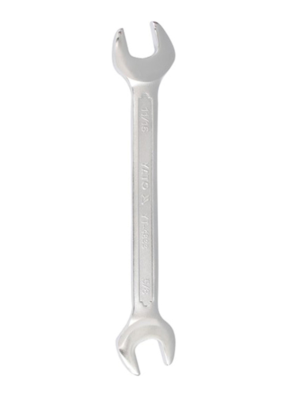 Yato 13/16 x 7/8-inch S.A.E. Double Open End Spanner, YT-4835, Silver