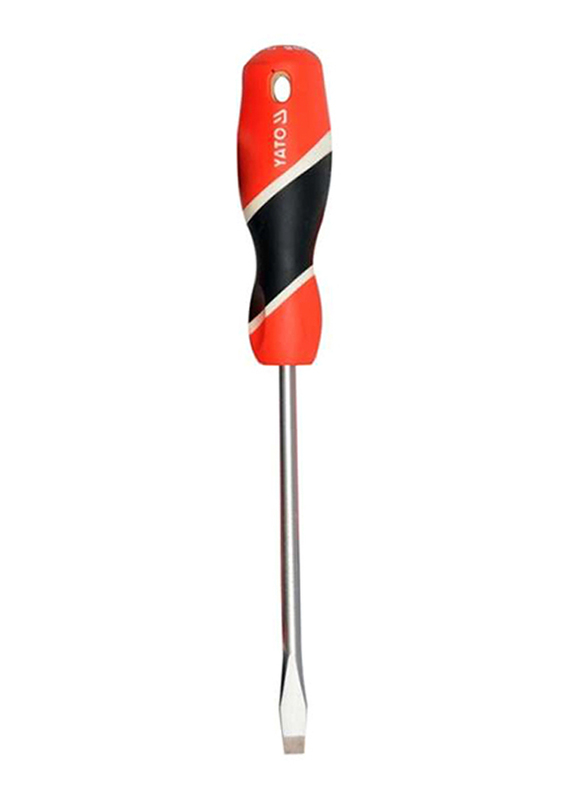 Yato 3 x 100mm Slotted Flat Screwdriver, YT-25902, Red/Black