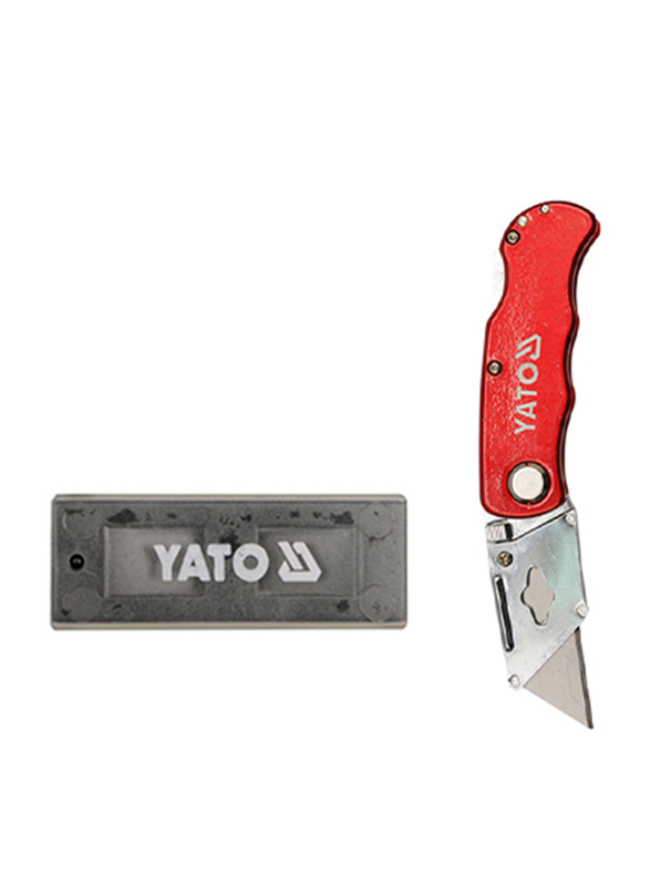 Yato 6-Piece Folding Knife with 61 x 33mm Spare Blades Set, YT-7532, Multicolor