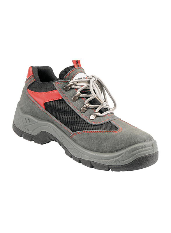 Yato Pueble S3 Low-Cut Suede Leather Safety Shoes with Lining, YT-80584, Grey, 40