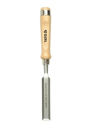 Yato 38mm Wooden Handle Double Blister Card Wood Chisel, YT-6258, Brown/Silver