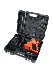 Yato Cordless Rotary Hammer Drill, 18V SDS-Plus with 3.0Ah Battery & BMC Box, YT-82770, Red/Black