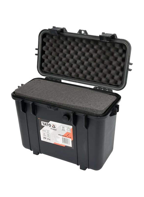 Yato 430 x 244 x 341mm Hermetic Tool Box, YT-08907, Black