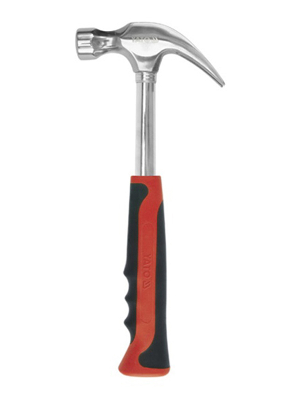 Yato 450gm Claw Hammer, YT-4560, Red/Black/Silver