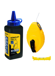Stanley 30-Meter Chalkline Kit, 0-47-443, Yellow/Black/Blue