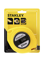 Stanley 20-Meter Steel Closed Measuring Tape, 0-34-105, Yellow/Black