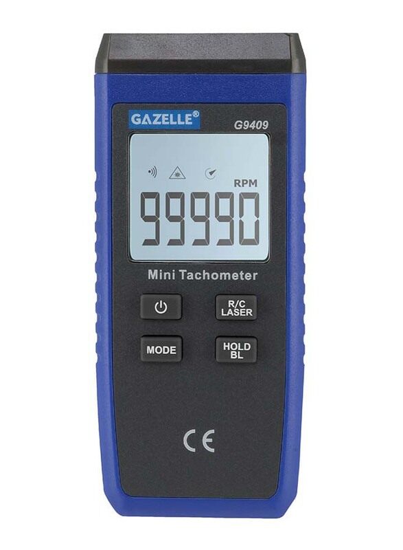 

Gazelle Laser Tachometer, G9409, Black/Blue
