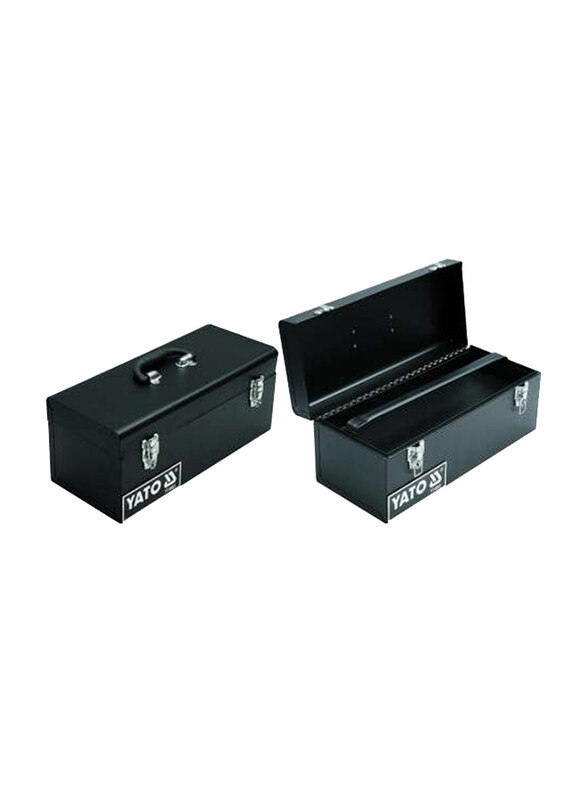 

Yato 428X180X180mm Metal Tool Box, YT-0883, Black