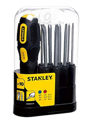 Stanley 9-Piece Soft Grip Screwdriver Set, 0-62-5119, Multicolour