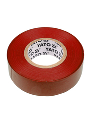 Yato 19mm x 10M PVC Electrical Insulation Tape, YT-8166, Red