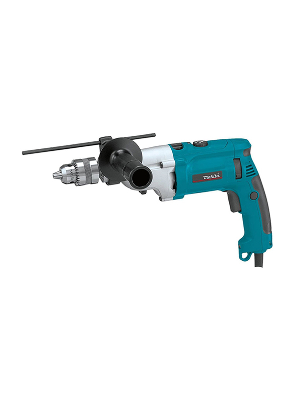 Makita Corded 1010W Hammer Drill, 20mm 2 Speed, HP2070, Teal/Black
