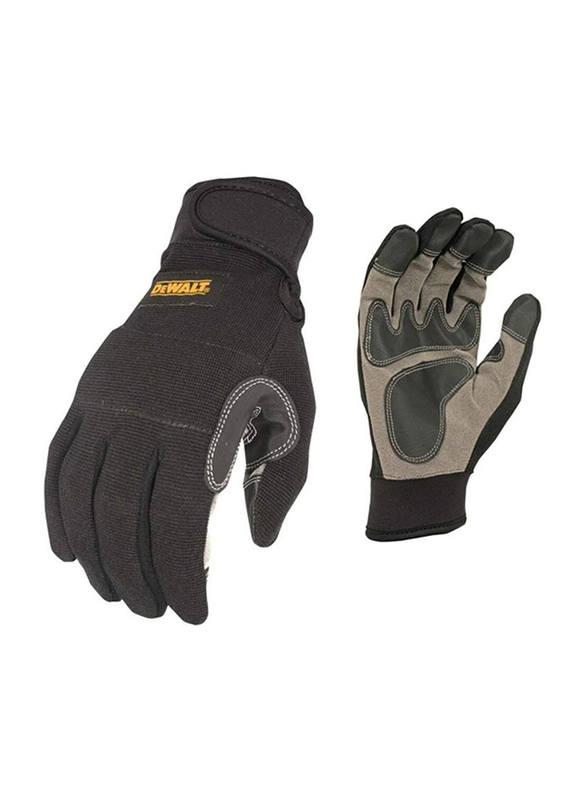 Dewalt High Performance Secure Fit Safety Work Gloves, Large, DPG217L, Black