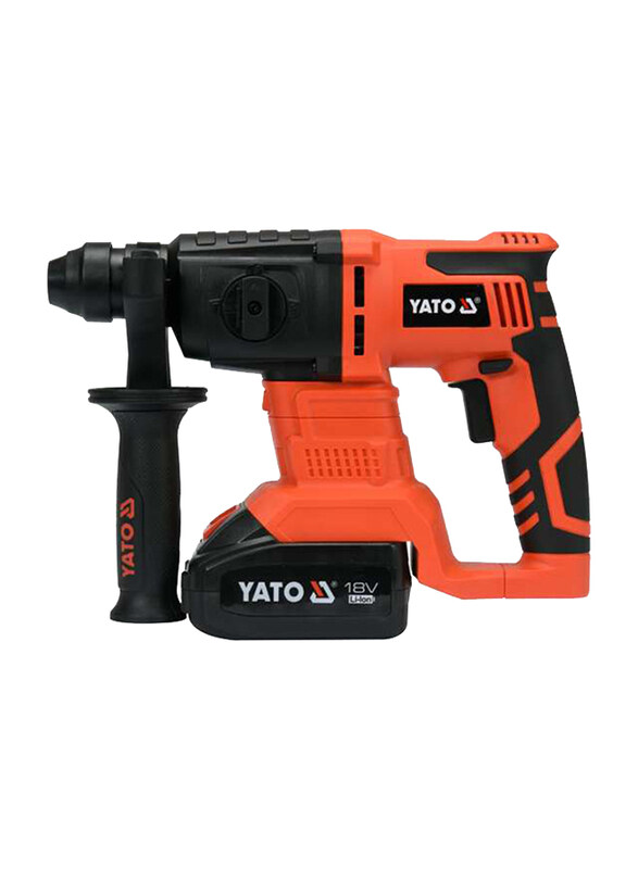 

Yato Cordless Rotary Hammer Drill, 18V SDS-Plus with 3.0Ah Battery & BMC Box, YT-82770, Red/Black