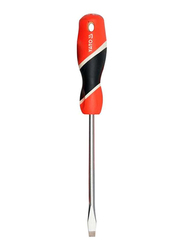 Yato 5 x 300mm Slotted Flat Screwdriver, YT-25894, Red/Black