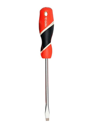 Yato 6 x 150mm Slotted Flat Screwdriver, YT-25912, Red/Black