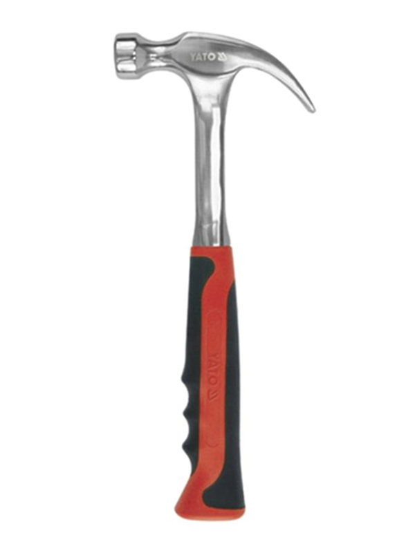 Yato 450gm Claw Hammer, YT-4570, Red/Black/Silver