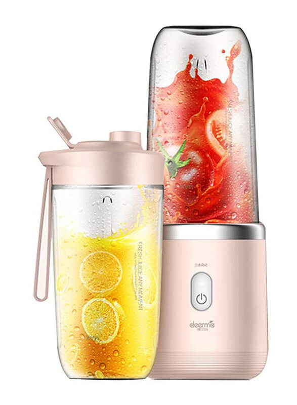 

Deerma Portable USB Rechargeable Blender, 400ml, NU05, Pink