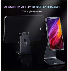 Yesido C96 Aluminum Alloy Anti-Skid Mini Desktop Mount Holder Stand for Mobile Phone, Black