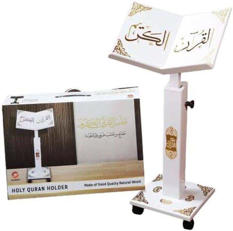 

Sundus Holy Quran Stand White Turkish Holy Quran Holder.