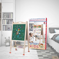 Double Sided Chalkboard with Easel High Quality Wood  Medium Size 800mm  400mm.