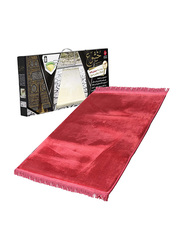 Sundus Hand Made Comfortable Prayer Khushoo Rug, Red