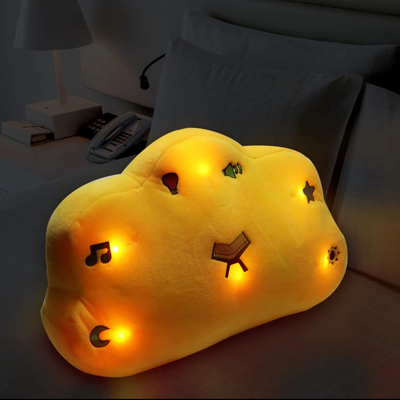 Sundus Quran Pillow Light Sound Luminous Talking Pillow, Yellow