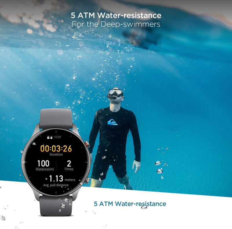 35mm Smartwatch with GPS, Water Resistant, W2023EU1N, Grey