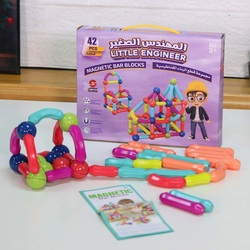 Little Engineer 42 Magnetic Pieces Magnetic Building Blocks Set