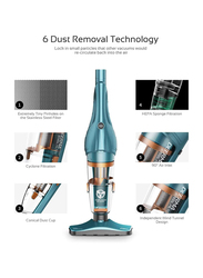 Deerma Portable Steel Filter Upright Vacuum Cleaner, 1.2L, DX900, Blue