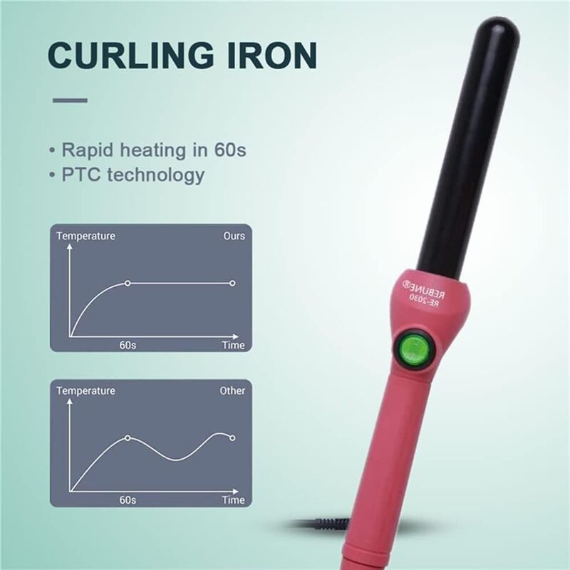 REBUNE RE-2030 Hair Curler 25MM Ceramic Iron Hair Curly Wand