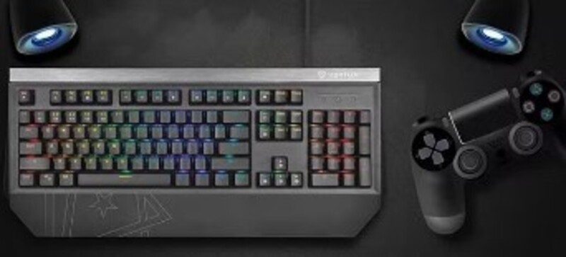 Hyper Responsive Tactile Mechanical Gaming Keyboard  RGB Backlight  100% All key Anti Ghosting   Otemu Blue Switches