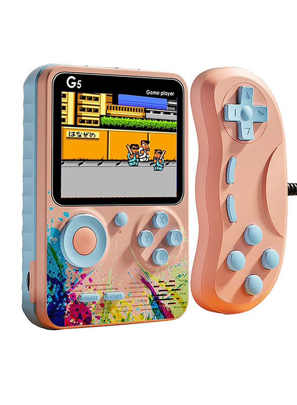 Game Box G5 Mini Console Player with 500 Games, Pink