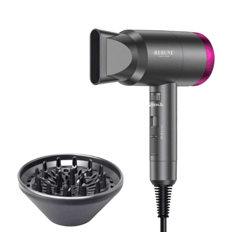 Rebune Hair Dryer 1800W RE 2068  Black.