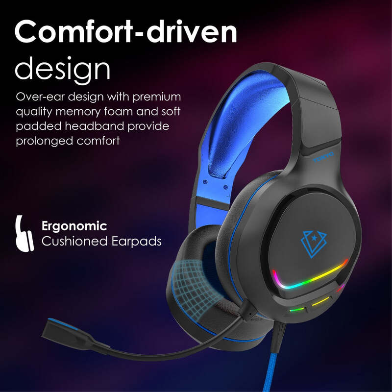 Tokyo Noise Isolating Amplified Wired Gaming Headset