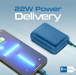 Promate Ultra-Compact Power Bank with 20W Power Delivery & Quick Charge 3.1