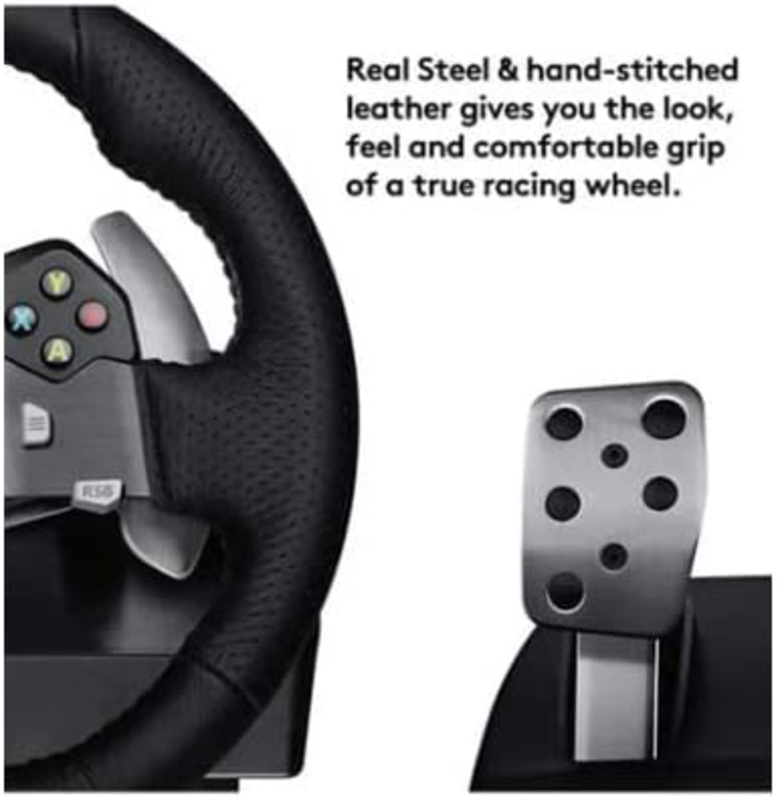 Logitech G920 Driving Force Racing Wireless Wheel for Xbox One/ PC, Black