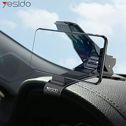 Yesido C65 Dashboard Car Phone Holder ABS Clip Mobile Phone Stand Holder, Black