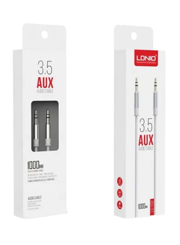 Ldnio 3.5-Meter 3.5mm Jack AUX Cable, 3.5mm Jack Male to 3.5mm Jack, White