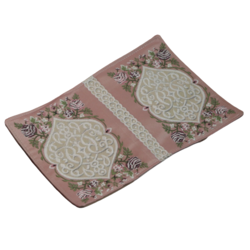 Sama prayer set: a dress, a carpet, and a Quran cover.(Pink)