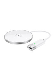 Hoco CW31 15W Magnetic Wireless Charger with USB Type-C Cable, White