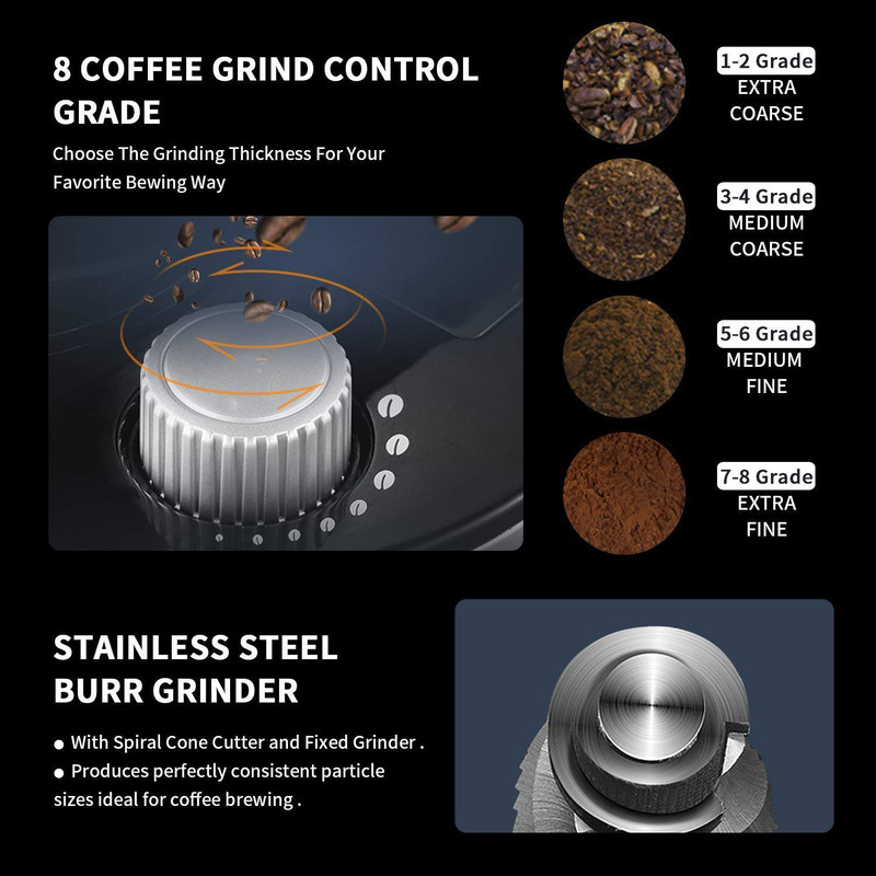 1.5L 10 Cup Drip Coffee Maker, 950W, Silver/Black
