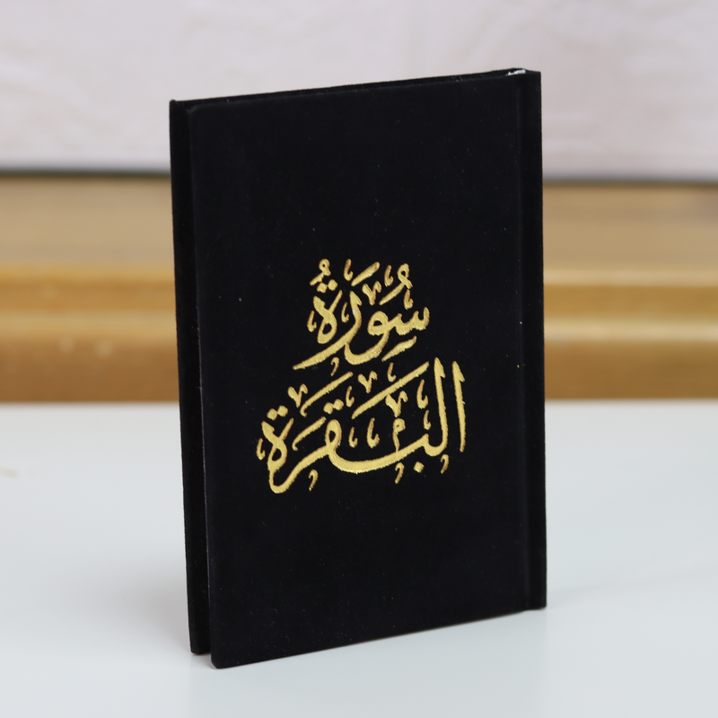 

Surat Al-Baqara, heavenly velvet cover, gold printing, 8x12
