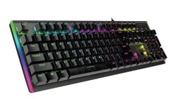 Hyper Tactile Mechanical Gaming Keyboard  Rainbow LED Backlight  100% All key Anti Ghosting   Blue Mechanical Keys  Quick Media Key