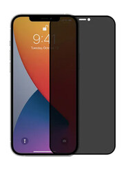 18D Large Arc Edges Smooth Explosion Proof Air Bag Glass Privacy Screen Protector for Apple iPhone 13 Pro, Black