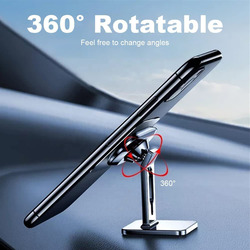 Rebenuo T-Shaped 360-Degree Rotation Car Magnetic Mobile Phone Holder Bracket Stand, Black