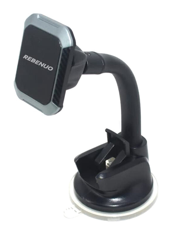 Rebenuo Magnetic Suction Cup Cell Phone Holder with 360 Rotation, Black