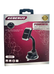 Rebenuo Magnetic Suction Cup Cell Phone Holder with 360 Rotation, Black