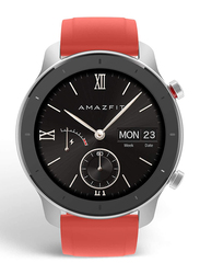 Amazfit GTR 42mm Smartwatch, GPS + Glonass, 10-Day Battery Life, Red